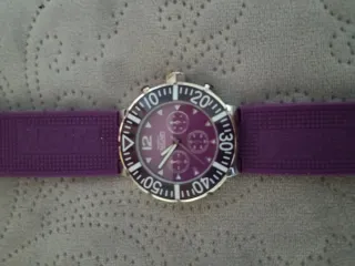 Reloj Calgary Morado y Plateado