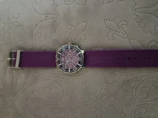 Reloj Calgary Morado y Plateado