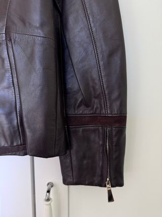 Giacca Luisa spagnoli Pelle Marrone taglia 44