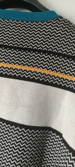 Jersey estampado mujer beige multicolor