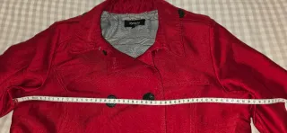 Gabardina El Corte Inglés Roja Talla 42