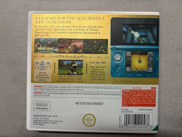 Zelda Ocarina of Time 3D Caja Conmemorativa