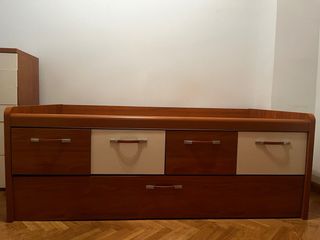 Cama nido 90cm calidad alta con cajones madera
