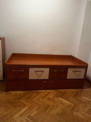 Cama nido 90cm calidad alta con cajones madera