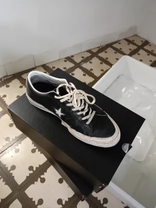 Converse One Star Negras Talla 43