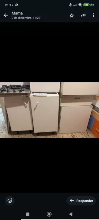 Muebles de Cocina Cocina de gas no incluida