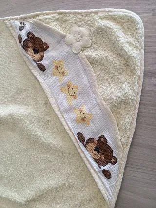 Telo/accappatoio neonati 4 pezzi