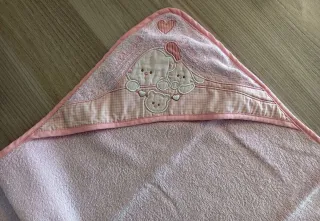 Telo/accappatoio neonati 4 pezzi