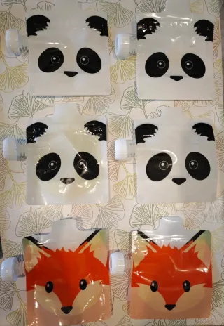 Lote: Llenador, soporte y bolsas comida bebés