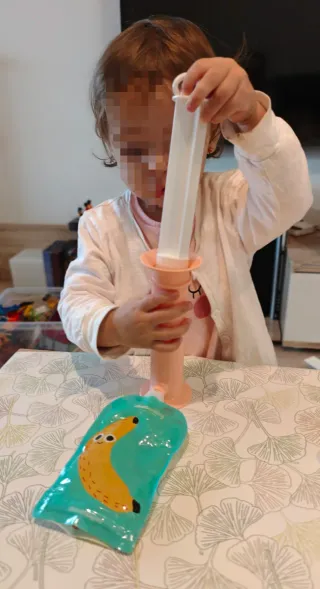 Lote: Llenador, soporte y bolsas comida bebés