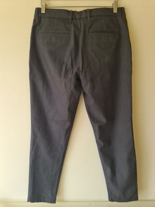 Calças Formais Cinza Slim Pull&Bear Tamanho 42