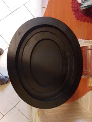 Quadro ovale panorama casa campagna