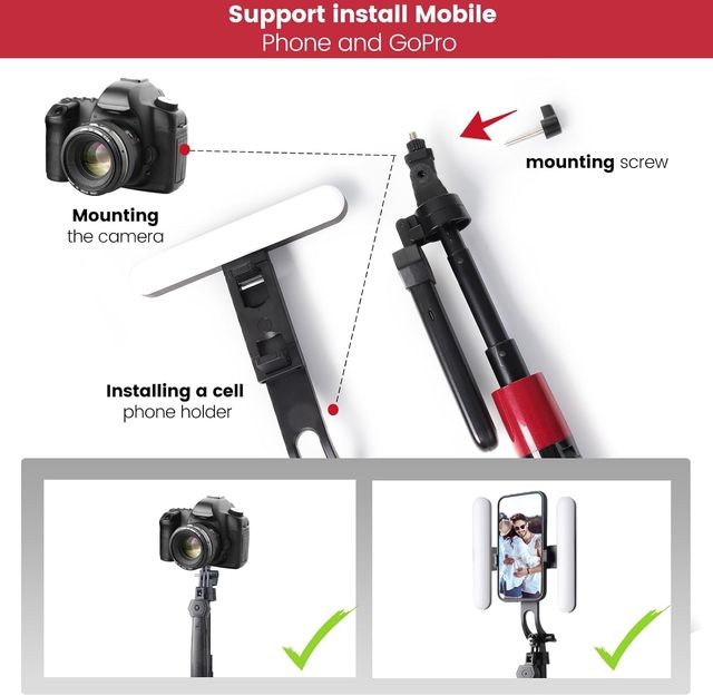 Trípode Selfie Cámara y Móvil