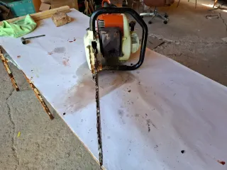 Moto sierro sthil de los primeros modelos 08S