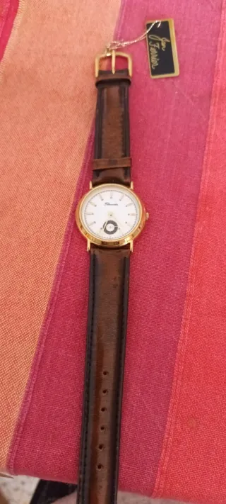 Reloj Thermador Vintage Dorado y Marrón