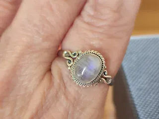 Anillo Plata 925 y Piedra Luna
