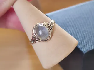Anillo Plata 925 y Piedra Luna