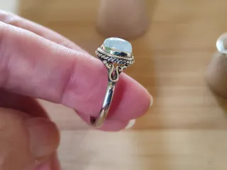 Anillo Plata 925 y Piedra Luna