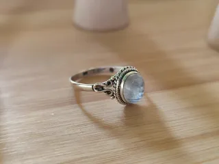 Anillo Plata 925 y Piedra Luna