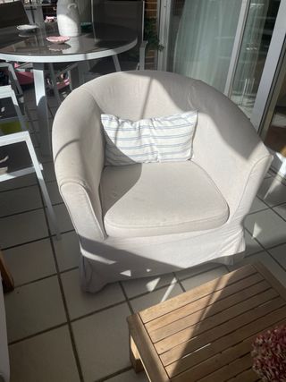 Sillón Ikea Beige Tela