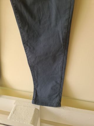 Calças Sarja Azuis Clássicas Smart Skinny Pull 42