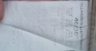 Pantalón corto lino/algodón beige hombre