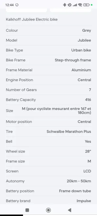 Bicicleta eléctrica Kalkhoff