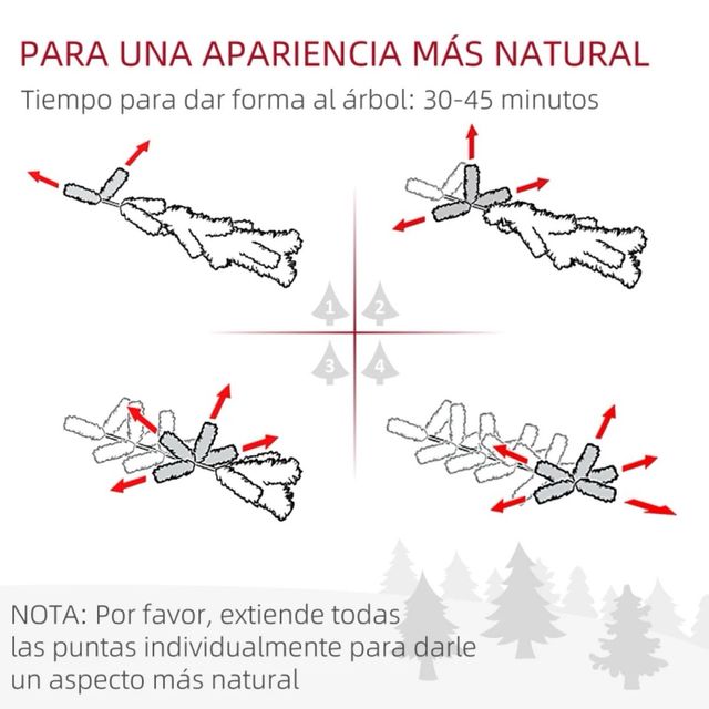 Árbol de Navidad 180 cm