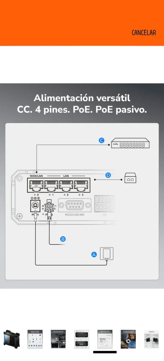 Router Industrial Cudy 4G LTE N300 Cat 4