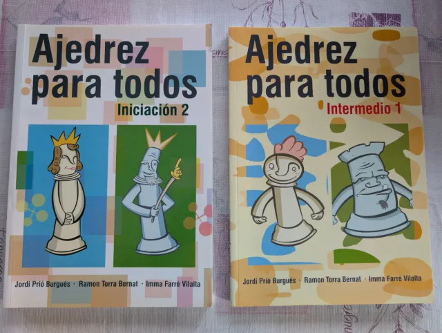 Lote 2 libros Ajedrez para todos impecables