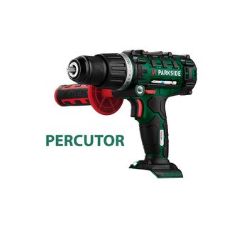 TALADRO PERCUTOR+AMOLADORA CON BATERÍA Y CARGADOR