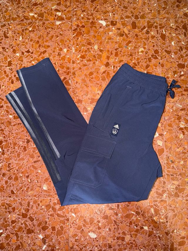 Pantalón LA Galaxy Adidas Azul Gris