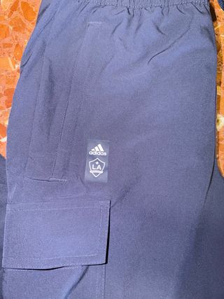 Pantalón LA Galaxy Adidas Azul Gris