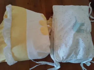 Colcha y chichonera cuna