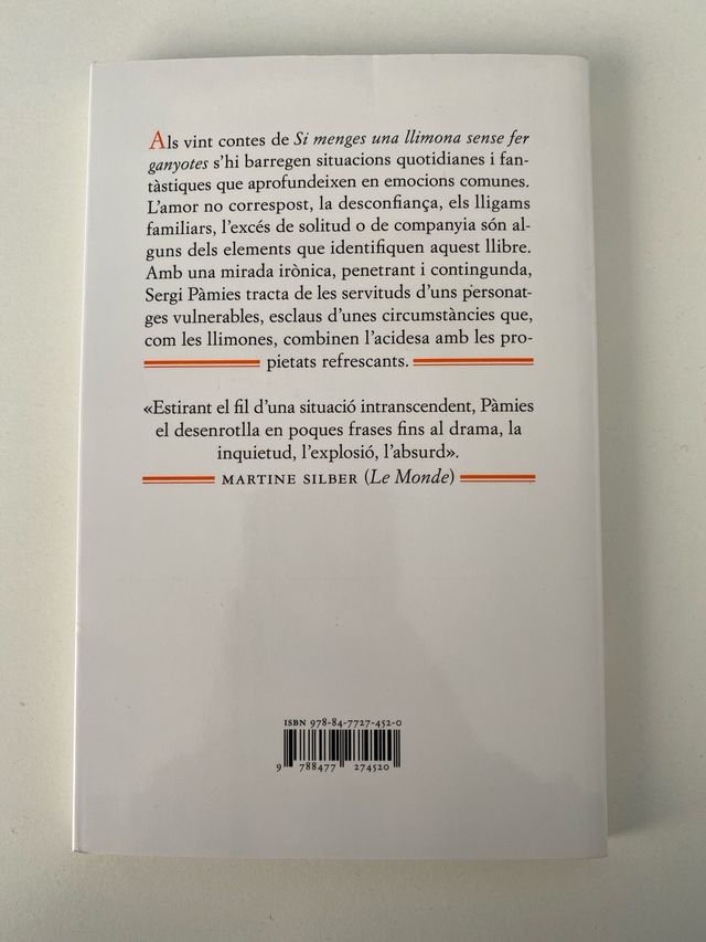 Si menges una llimona sense fer ganyotes