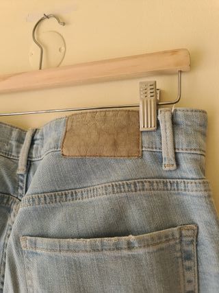 Calças de Ganga Azuis Pull Bear Slim Tamanho 42