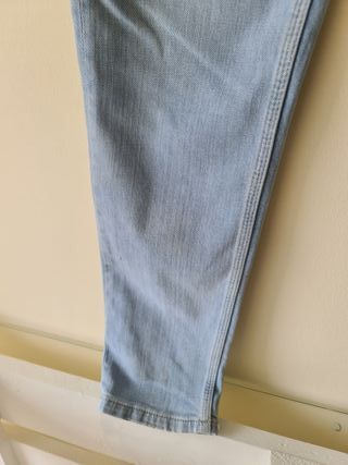 Calças de Ganga Azuis Pull Bear Slim Tamanho 42