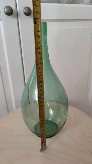 Botella vino italiana antigua verde