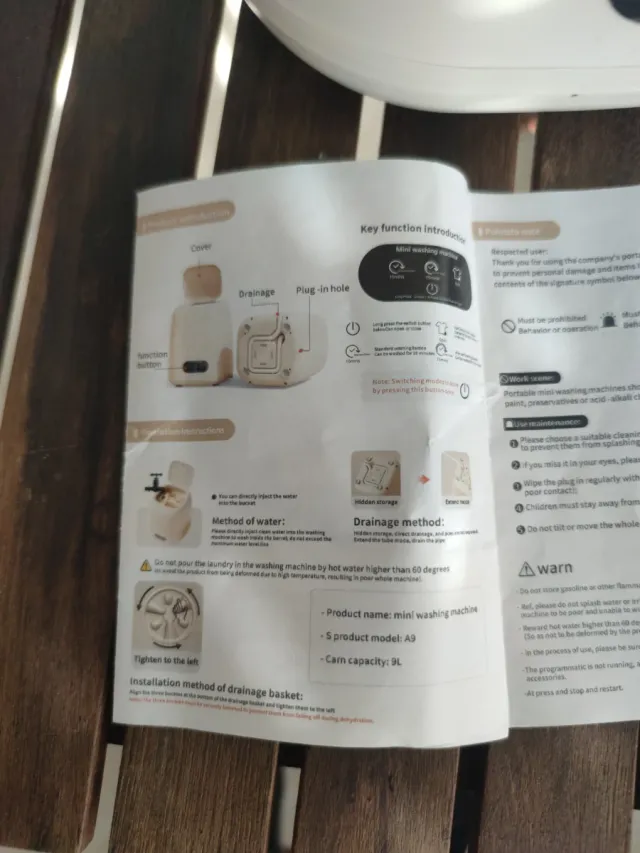 Mini lavadora portátil