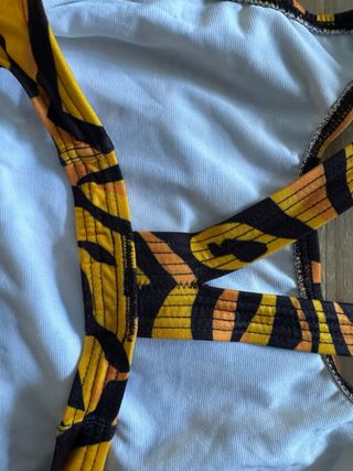 Bañador competicion mujer TIGERS estampado cebra