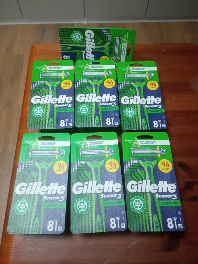 Lote 7 packs Gillette Sensor 3 (8uds/pack)