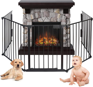 Cancello Cancelletto di Protezione Camino per Cani