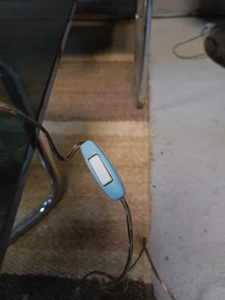 Lámpara Manises Azul Cerámica Flores