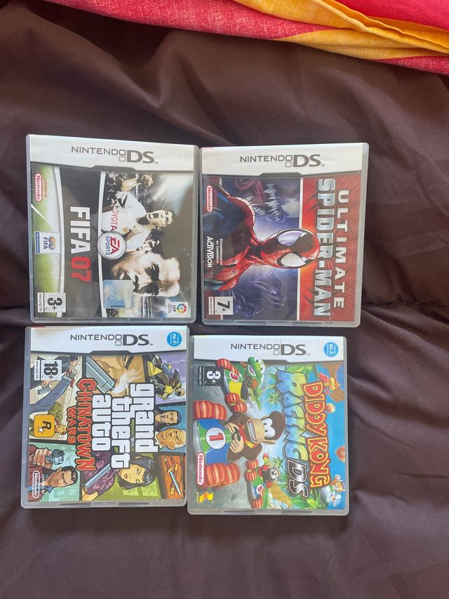 Pack 4 Juegos Nintendo DS: FIFA 07, Spiderman, GTA