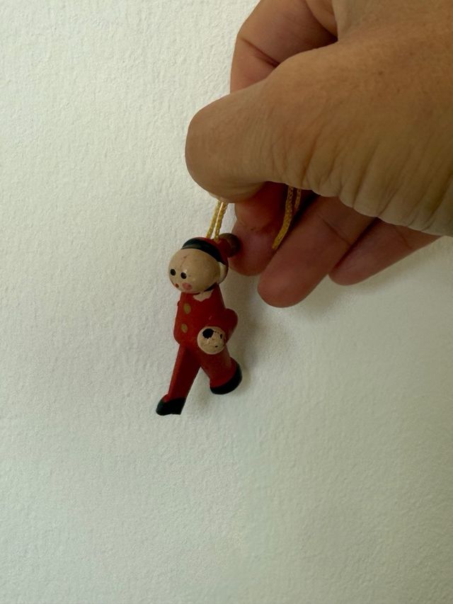 Adornos Navideños de Madera antiguos