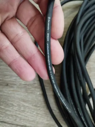 Cable para instrumento musical negro