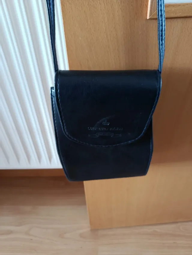 Bolso Negro Piel Lucienro Italiano