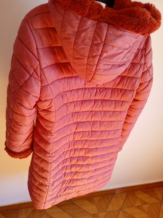 Abrigo polar mujer reversible