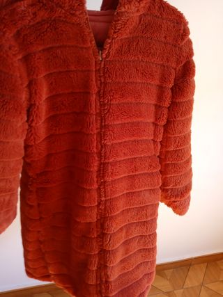 Abrigo polar mujer reversible