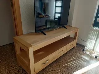Mesa TV madera con cajones